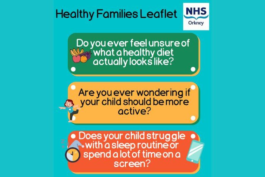 New NHS Orkney Healthy Families Resource