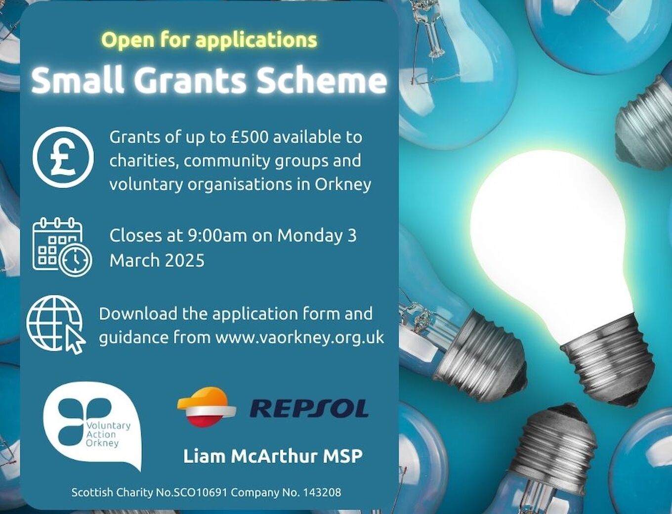 Small Grants Scheme open for applications